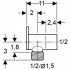 Установочный угольник Geberit 611.297.00.1