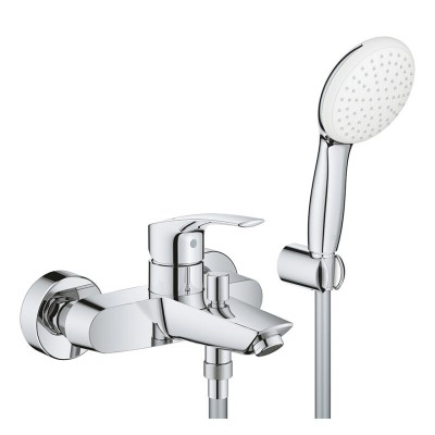 Смеситель для ванны Grohe Eurosmart 25276003 хром купить с доставкой. 100% Оригинал. Гарантия!
