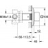 Переключатель потоков Grohe Allure Brilliant 19798AL0 на три потребителя, темный графит