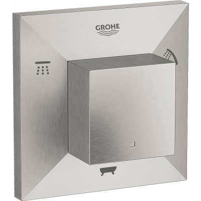 Переключатель потоков Grohe Allure Brilliant 19798DC0 на три потребителя, суперсталь