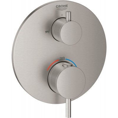 Термостат Grohe Atrio 24138DC3 для ванны с душем, суперсталь