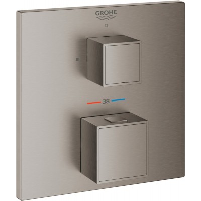 Термостат Grohe Grohtherm Cube 24153AL0 для душа, темный графит