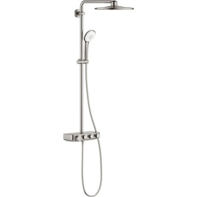 Душевая стойка Grohe Euphoria SmartControl System 310 Duo 26507DC0 с термостатом, суперсталь