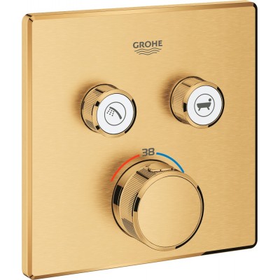 Термостат Grohe Grohtherm SmartControl 29124GN0 для ванны с душем, холодный рассвет