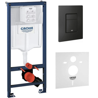 Инсталляция для подвесного унитаза Grohe Rapid SL 5 в 1, cо звукоизоляционным комплектом и редуктором потока воды, 1000046 купить с доставкой. 100% Оригинал. Гарантия!