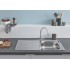 Комплект Grohe Bau 31562SD0 Мойка кухонная K200 31552SD0 + Смеситель BauEdge 31367000 для кухонной мойки