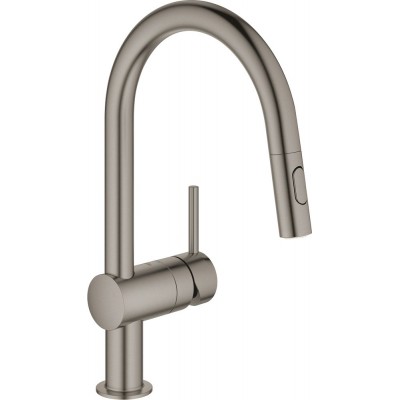 Смеситель Grohe Minta 32321AL2 для кухонной мойки, темный графит