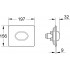 Кнопка смыва Grohe Skate Air 38565SH0 белая
