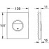 Кнопка смыва Grohe Nova Cosmopolitan 38847LI0 белая с черным