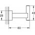 Крючок Grohe Essentials Cube 40511DC1 суперсталь