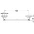 Полотенцедержатель Grohe Essentials 40688DA1 теплый закат