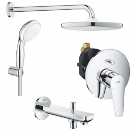 Душевая система Grohe BauEdge 1000190 хром