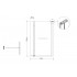 Шторка для ванны GROSSMAN GR-108 (15х80*140) алюминиевый профиль, стекло ПРОЗРАЧНОЕ 6мм 1 место