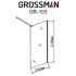 Шторка для ванны GROSSMAN GR-103 (120*140) алюминиевый профиль, стекло ПРОЗРАЧНОЕ 6мм