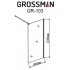 Шторка для ванны GROSSMAN GR-103N (150*80) алюминиевый профиль, стекло ПРОЗРАЧНОЕ 6мм 1 место