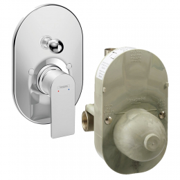 Комплект смеситель для душа и скрытая часть Hansgrohe 72459000S Rebris хром