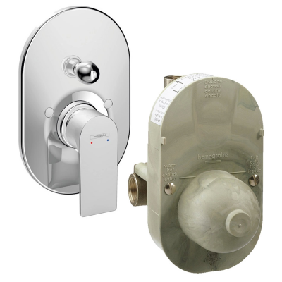 Комплект смеситель для душа и скрытая часть Hansgrohe 72459000S Rebris хром купить с доставкой. 100% Оригинал. Гарантия!