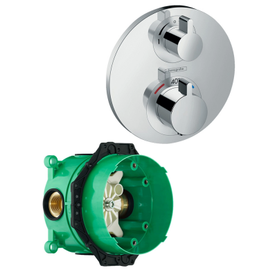 Термостат для ванны с душем со скрытой частью Hansgrohe Ecostat S 15758000S купить с доставкой. 100% Оригинал. Гарантия! Термостат для ванны с душем со скрытой частью Hansgrohe Ecostat S 15758000S купить с доставкой. 100% Оригинал. Гарантия!