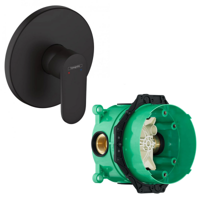 Комплект смеситель для душа и скрытая часть Hansgrohe 71667670S Vernis Blend черный купить с доставкой. 100% Оригинал. Гарантия!