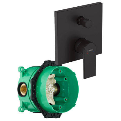 Смеситель для ванны со скрытой частью Hansgrohe Vernis Shape 71468670S черный матовый купить с доставкой. 100% Оригинал. Гарантия! Смеситель для ванны со скрытой частью Hansgrohe Vernis Shape 71468670S черный матовый купить с доставкой. 100% Оригинал. Гарантия!