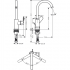 Смеситель для раковины Hansgrohe Rebris 72536000