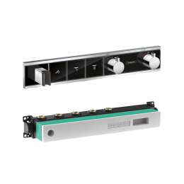 Термостат со скрытой частью Hansgrohe RainSelect 15356600S для 3 потребителей черный хром Термостат со скрытой частью Hansgrohe RainSelect 15356600S для 3 потребителей черный хром