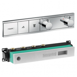 Термостат для ванны со скрытой частью Hansgrohe RainSelect на 2 потребителя 15380000S Термостат для ванны со скрытой частью Hansgrohe RainSelect на 2 потребителя 15380000S