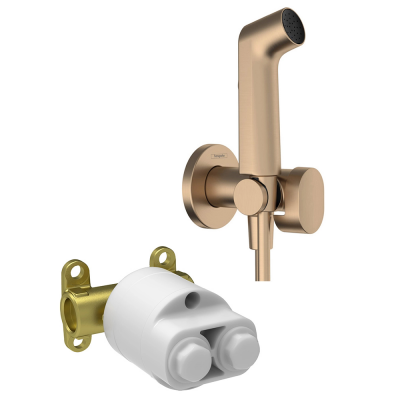 Гигиенический душ со смесителем с скрытой частью Hansgrohe Bidette 29232140S бронза купить с доставкой. 100% Оригинал. Гарантия!