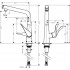 Смеситель Hansgrohe Metris Select M71 14785800 для кухонной мойки, сталь