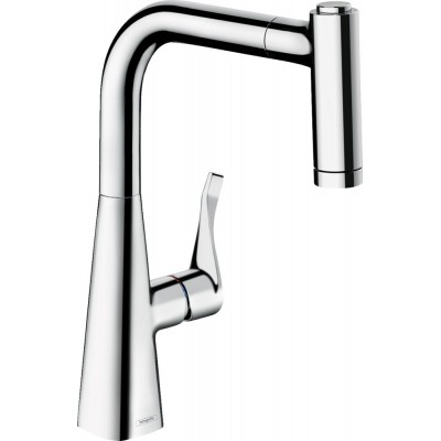 Смеситель Hansgrohe Metris M71 14834000 для кухонной мойки, хром