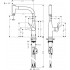 Смеситель Hansgrohe Metris M71 14834000 для кухонной мойки, хром