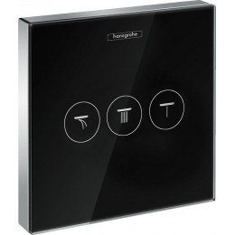 Переключатель потоков Hansgrohe ShowerSelect 15736600 на три потребителя, черный