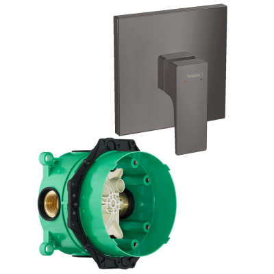 Смеситель для душа со скрытой частью Hansgrohe Metropol 32565340S шлифованный черный хром купить с доставкой. 100% Оригинал. Гарантия!