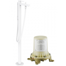 Смеситель для ванны напольный со скрытой частью Hansgrohe Finoris 76445700S белый матовый Смеситель для ванны напольный со скрытой частью Hansgrohe Finoris 76445700S белый матовый