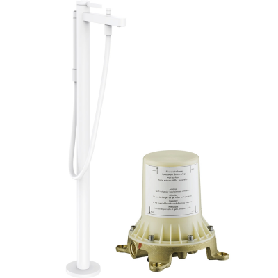 Смеситель для ванны напольный со скрытой частью Hansgrohe Finoris 76445700S белый матовый купить с доставкой. 100% Оригинал. Гарантия!