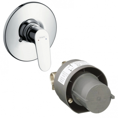 Комплект смеситель для душа и скрытая часть Hansgrohe 31967000S Focus E2 хром купить с доставкой. 100% Оригинал. Гарантия!