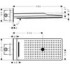 Верхний душ Hansgrohe Rainmaker Select 580 24011400 белый - хром