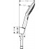 Душевой гарнитур Hansgrohe Raindance Select E 26700400 белый - хром