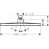 Верхний душ Hansgrohe Crometta E 240 1jet EcoSmart 26727000 9 л