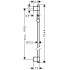 Душевая штанга Hansgrohe Unica 27356000 105 см