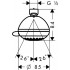 Верхний душ Hansgrohe Crometta 85 Vario 28424000