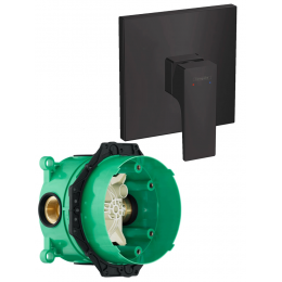 Смеситель для душа со скрытой частью Hansgrohe Metropol 32565670S черный матовый Смеситель для душа со скрытой частью Hansgrohe Metropol 32565670S черный матовый