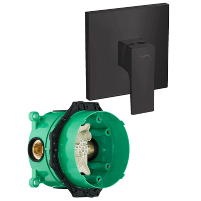 Смеситель для душа со скрытой частью Hansgrohe Metropol 32565670S черный матовый купить с доставкой. 100% Оригинал. Гарантия!