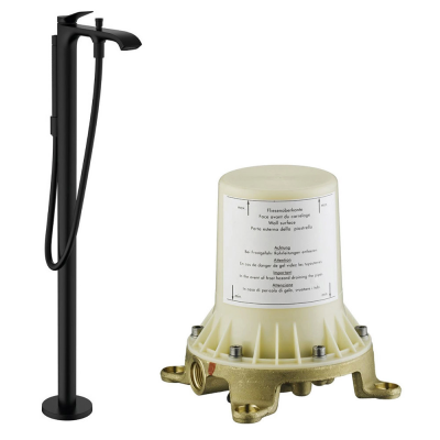 Комплект смеситель для ванны и скрытая часть Hansgrohe 75445670S Vivenis черный купить с доставкой. 100% Оригинал. Гарантия!