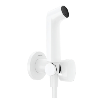 Гигиенический душ со смесителем Hansgrohe Bidette 29232700 белый купить с доставкой. 100% Оригинал. Гарантия!