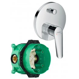 Смеситель для ванны со скрытой частью Hansgrohe Logis E 71404000S хром Смеситель для ванны со скрытой частью Hansgrohe Logis E 71404000S хром