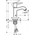 Смеситель Hansgrohe Metropol Classic 31301090 для раковины, хром/золото