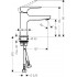 Смеситель Hansgrohe Metropol 32500340 для раковины, с донным клапаном Push-Open