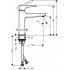 Смеситель Hansgrohe Metropol 32507670 для раковины, с донным клапаном Push-Open