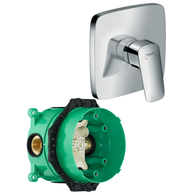 Смеситель для душа со скрытой частью Hansgrohe Logis 71605000S хром купить с доставкой. 100% Оригинал. Гарантия!